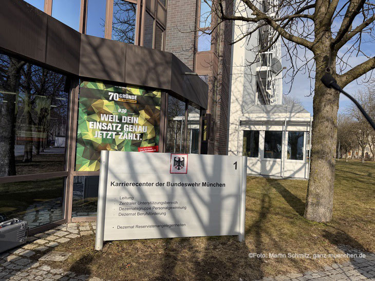 Karrierecenter der Bundeswehr M&uuml;nchen in der Dachauer Str 128 (&copy;Foto: Martin Schmitz) 